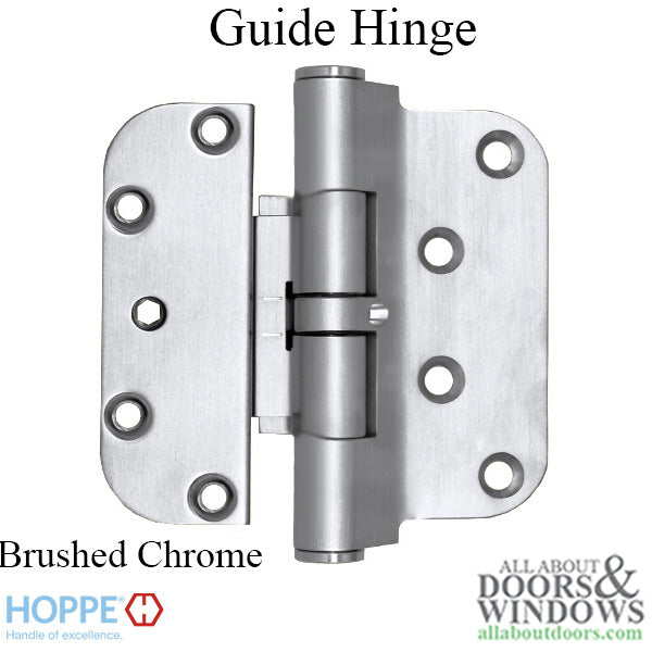 Hoppe F41-R, 2009 Guide Hinge, Brushed Chrome - Hoppe F41-R, 2009 Guide Hinge, Brushed Chrome