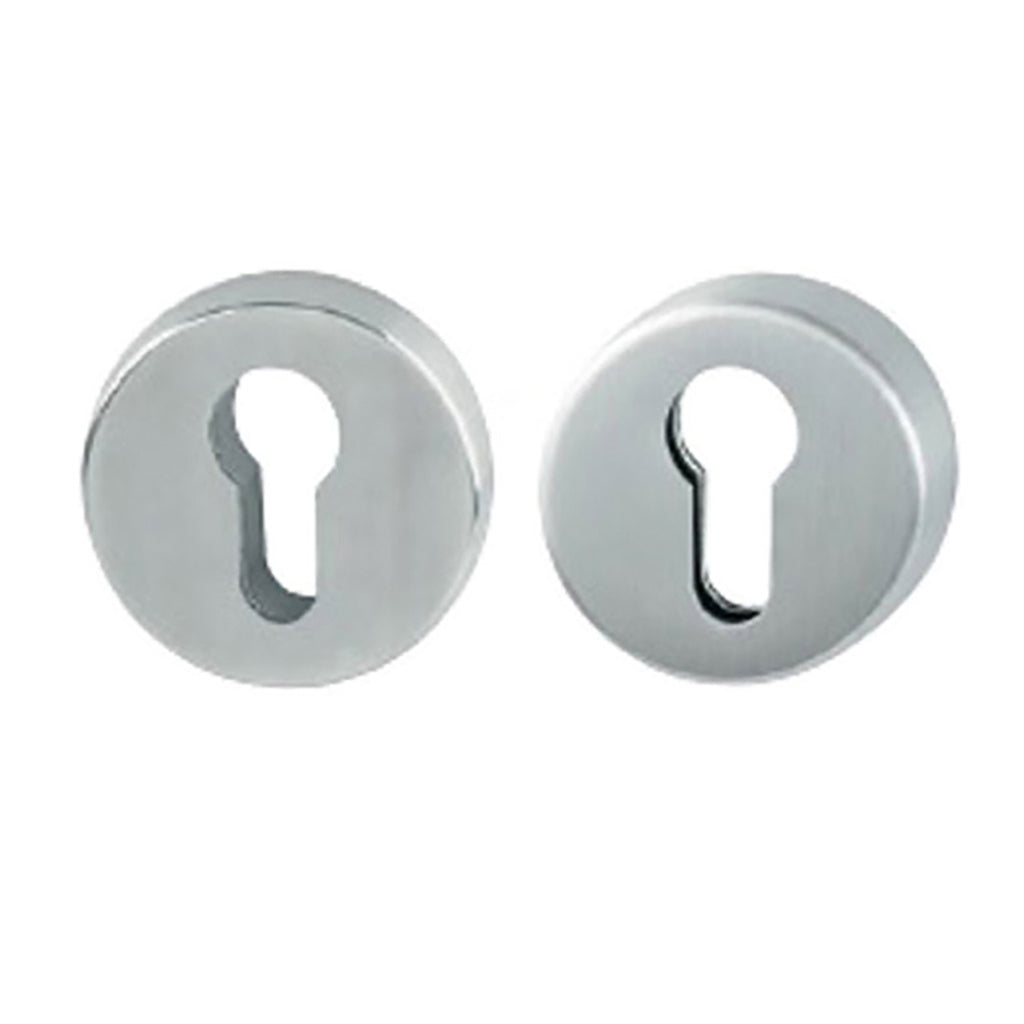 Round Rosettes for Euro profile cylinder - Stainless - Round Rosettes for Euro profile cylinder - Stainless