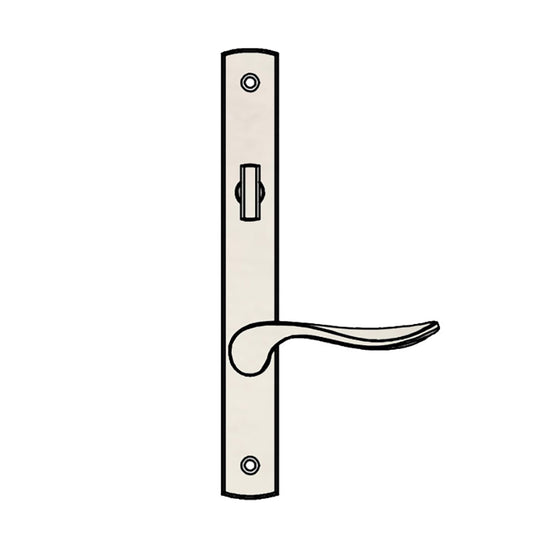 Truth Sentry Lock Handle Set, Modern, Decorative over Solid Brass, PVD Nickel