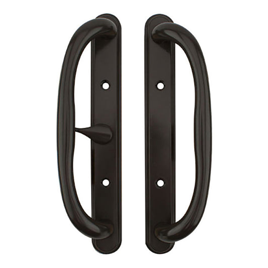 Olympus Handle for Sliding Glass Doors Center Thumb-Turn 3-15/16 Inch Screw Hole Center