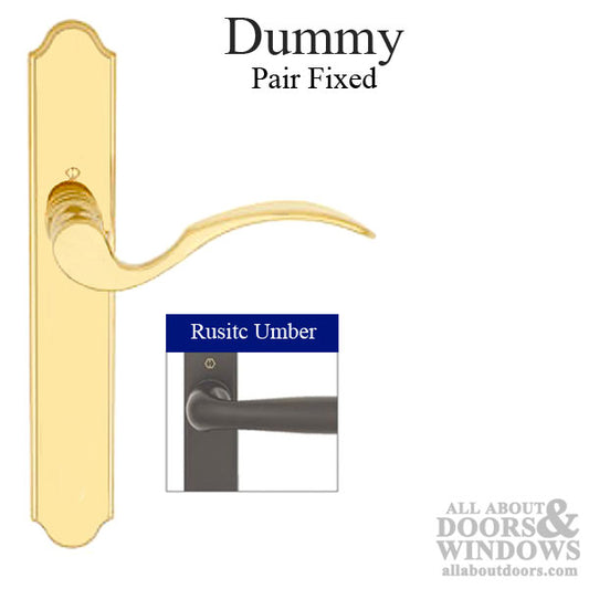 HOPPE Multipoint Dummy Handle Set with Munchen Style Lever Rustic Umber