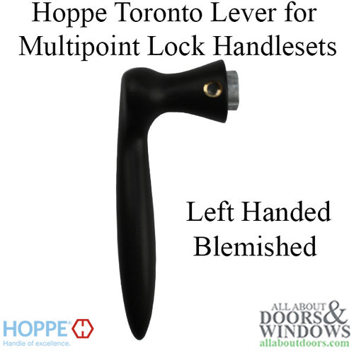 Blemished - Toronto Lever Handle for Left Handed Multipoint Lock Handlesets - Rustic Umber - Blemished - Toronto Lever Handle for Left Handed Multipoint Lock Handlesets - Rustic Umber
