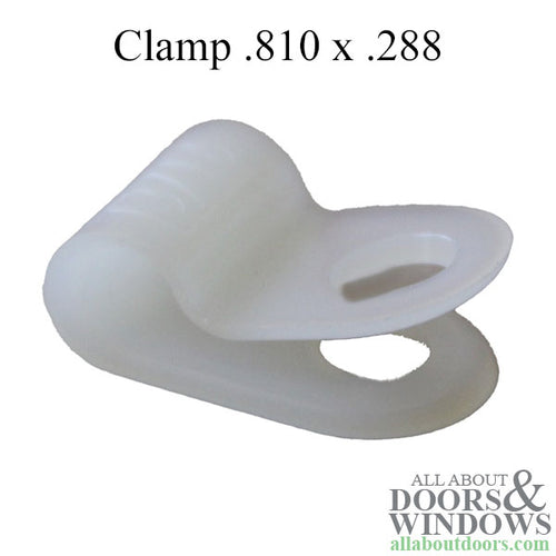 Nylon Cable Screw Clamp .810 x .288 - Nylon Cable Screw Clamp .810 x .288