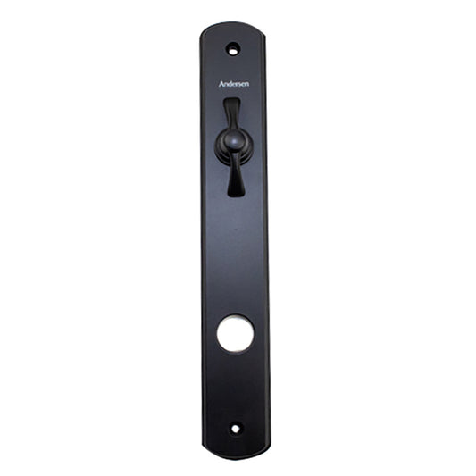 Andersen Hinged Door Escutcheon Plate - Interior - Albany - Black - Active