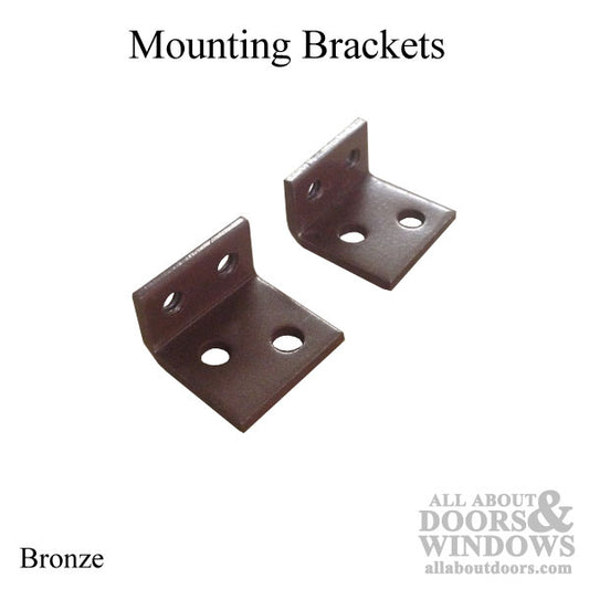 Brackets, Mounting, Casement Window - Bronze