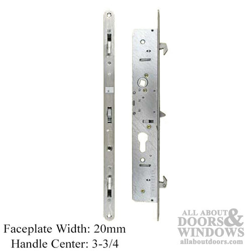 Winkhaus 2 Hook Multi-Point Lock for Sliding Patio Door 28mm Lock Backset Length - Winkhaus 2 Hook Multi-Point Lock for Sliding Patio Door 28mm Lock Backset Length