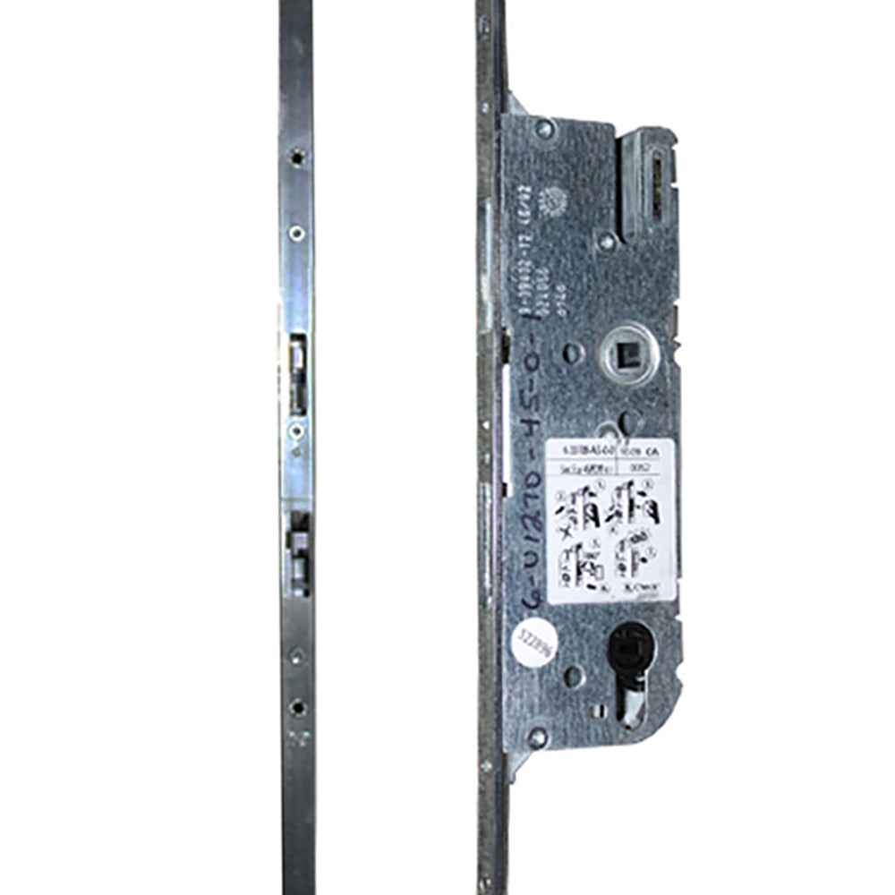 Cremona 45/92 Inactive Shootbolt, Passive Door 2 Point lock - Silver - Cremona 45/92 Inactive Shootbolt, Passive Door 2 Point lock - Silver