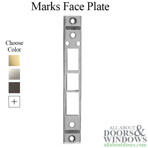 Marks Face Plate Only for 8000 and 9000 Series Mortise Lock - Marks Face Plate Only for 8000 and 9000 Series Mortise Lock