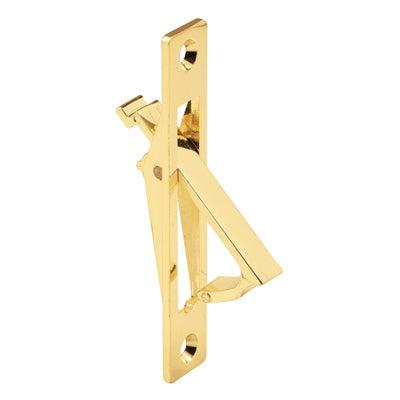 Pocket Door Flush Edge Pull - Brass Plated - Pocket Door Flush Edge Pull - Brass Plated