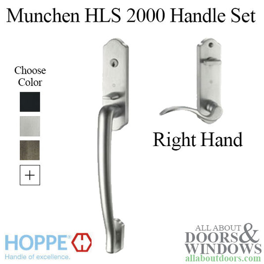 Hoppe Munchen HLS2000 Traditional Entrance Handle Set Right Hand