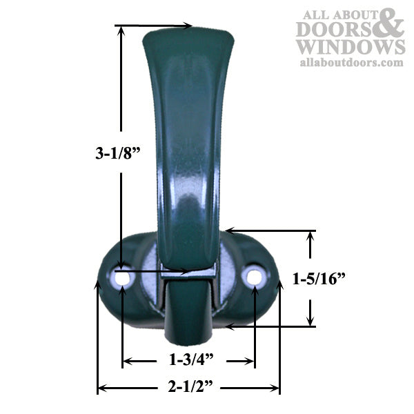 Duo Latch Inside Handle Storm Door - Duo Latch Inside Handle Storm Door