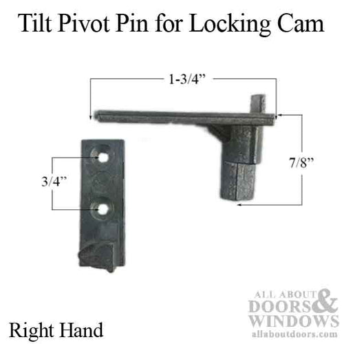 Tilt Pivot Pin for Locking Cam, Old Style - Right Hand - Tilt Pivot Pin for Locking Cam, Old Style - Right Hand