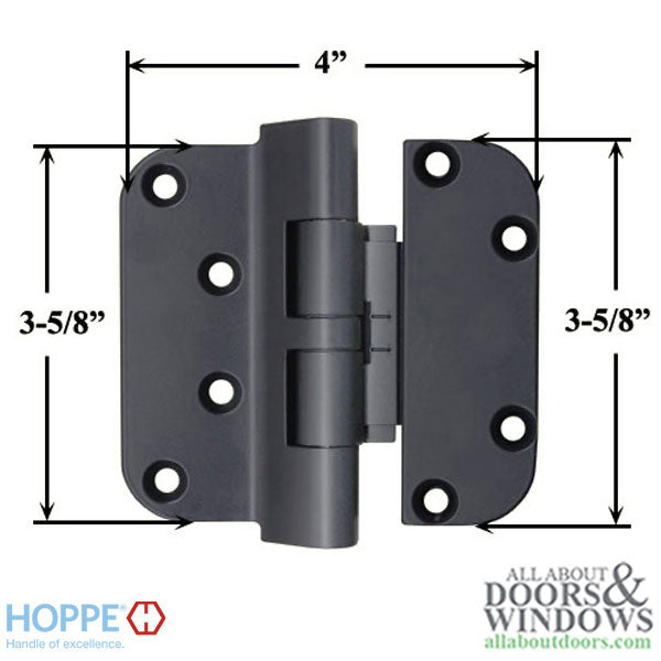 Hoppe F9714, 2009 Set Hinge, LHI / RHO- Black - Hoppe F9714, 2009 Set Hinge, LHI / RHO- Black