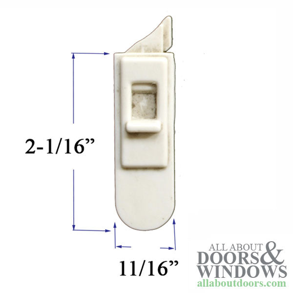 Tilt Latch, Slide on / Snap In  2-1/16