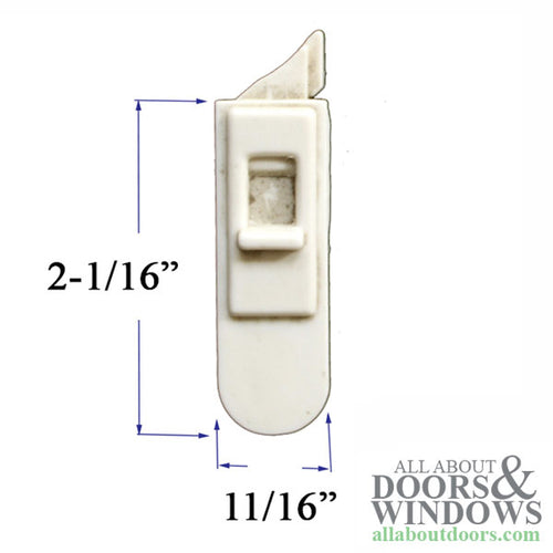 Tilt Latch, Slide on / Snap In  2-1/16
