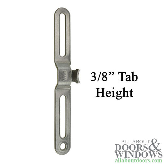 Truth 21087 Casement window latch keeper 3/8" tab height