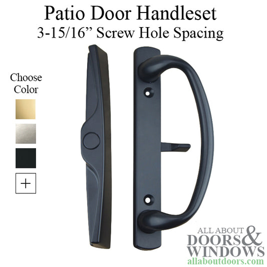 Euro Style Patio Door Handle Set - Choose Color