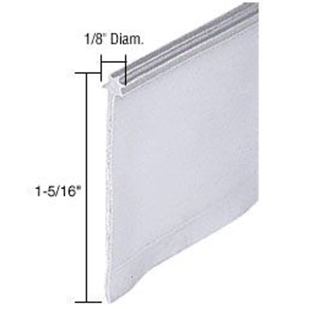 Shower Door Bottom Seal / Sweep, Star Tip, 1-5/16 inch - Gray - Shower Door Bottom Seal / Sweep, Star Tip, 1-5/16 inch - Gray