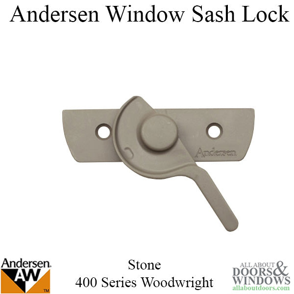 Andersen Sash Lock for 400 Series Woodwright Double Hung Window Stone - Andersen Sash Lock for 400 Series Woodwright Double Hung Window Stone