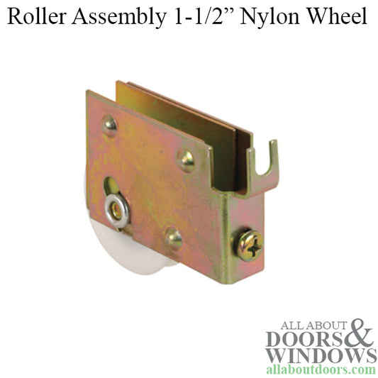 Sliding Patio Door Roller 1.5 Inch Nylon Wheel With Adjustable Steel Housing