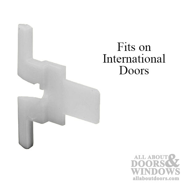 Non-Handed Plastic Latch for Sliding Screen Door - Offwhite - Non-Handed Plastic Latch for Sliding Screen Door - Offwhite