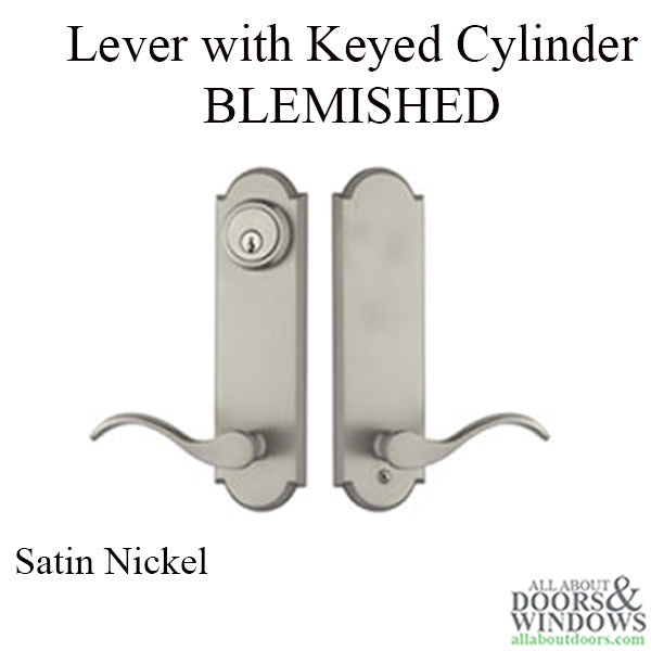 Monaco Active Keyed Multipoint Lock Trim, Classic Wave Lever-BLEM - Monaco Active Keyed Multipoint Lock Trim, Classic Wave Lever-BLEM