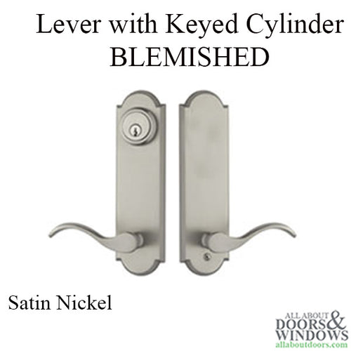 Monaco Active Keyed Multipoint Lock Trim, Classic Wave Lever-BLEM - Monaco Active Keyed Multipoint Lock Trim, Classic Wave Lever-BLEM