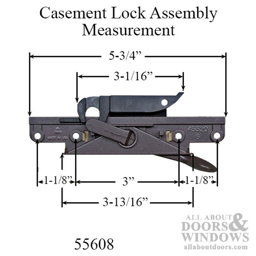 Truth casement lock assembly for Marvin windows, Right Hand - Choose Color - Truth casement lock assembly for Marvin windows, Right Hand - Choose Color
