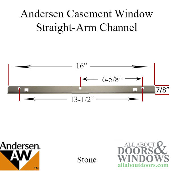 Andersen Window - Primed Wood Casement Channel,  Stone #7191-2 - Andersen Window - Primed Wood Casement Channel,  Stone #7191-2