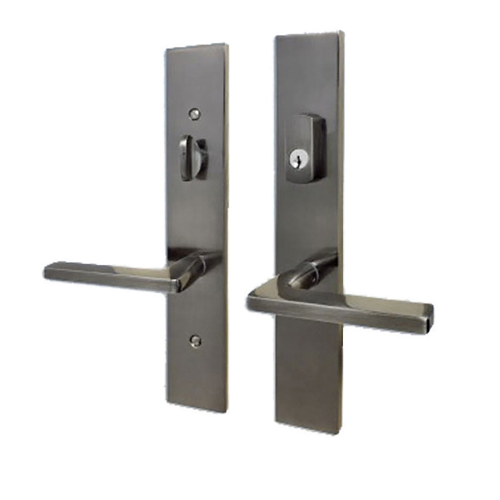 G-U Roma Handle with 55 mm Plate, Active, Keyed with Thumbturn, Handle Below Cylinder, Solid Brass - Choose Color - G-U Roma Handle with 55 mm Plate, Active, Keyed with Thumbturn, Handle Below Cylinder, Solid Brass - Choose Color