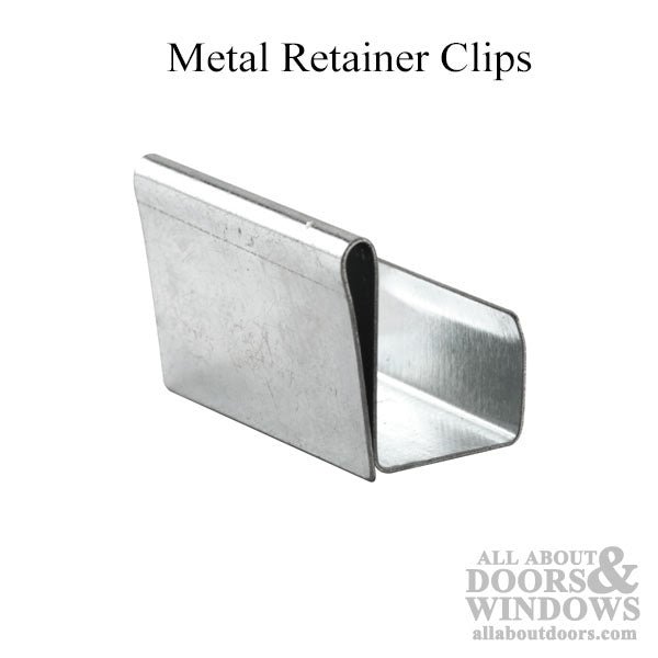 Metal Retainer Clips, Holds 3/8 inch Screen Frame - Metal Retainer Clips, Holds 3/8 inch Screen Frame