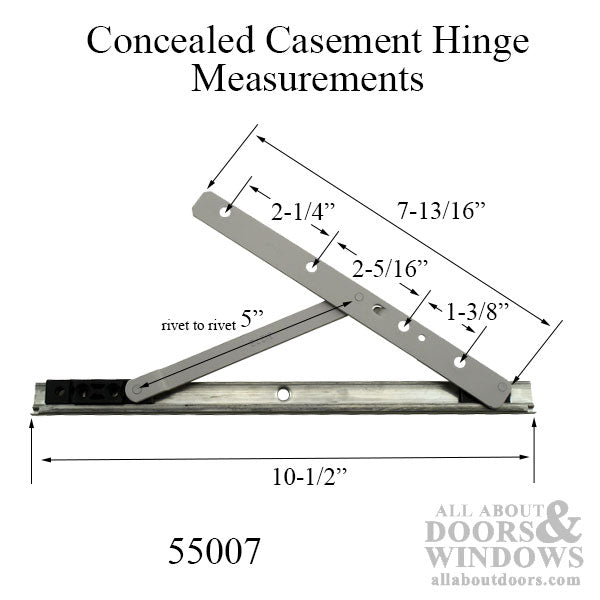 High Performance Concealed Casement Hinge - Upper Left - High Performance Concealed Casement Hinge - Upper Left