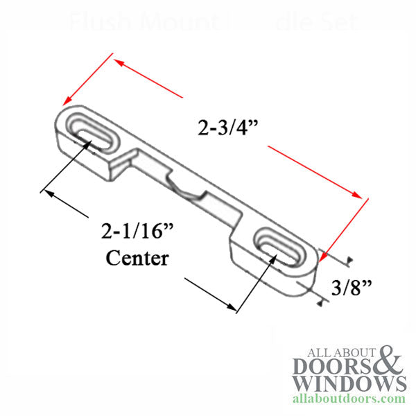 Recessed Keeper, Single & Double Hung Sash Lock - Recessed Keeper, Single & Double Hung Sash Lock