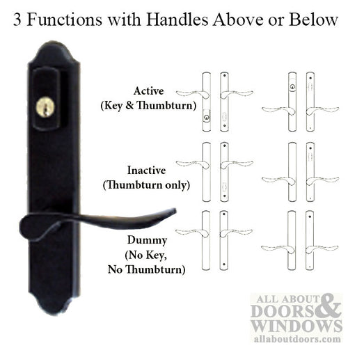 G-U Venice Handle & 45mm Plate, Zamac, Active, Key & Thumbturn (Handle Below Cylinder) Choose Color - G-U Venice Handle & 45mm Plate, Zamac, Active, Key & Thumbturn (Handle Below Cylinder) Choose Color