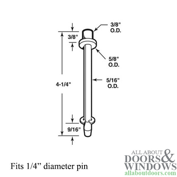 Pin Cap / Guide, 1/4 I.D., Nylon Replacement - Each - Pin Cap / Guide, 1/4 I.D., Nylon Replacement - Each