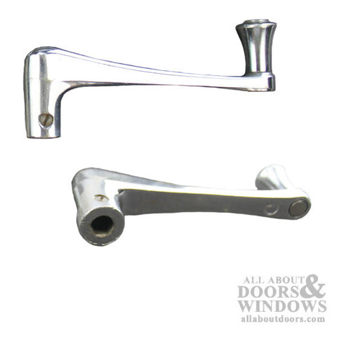 Awning Window Crank Handle with Hex shaft  Chrome plated   USED - Awning Window Crank Handle with Hex shaft  Chrome plated   USED