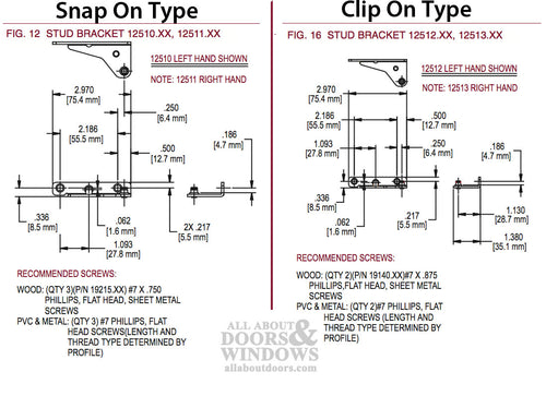 Stud  Bracket, Snap On Right Hand Truth Part # 12511 - Stud  Bracket, Snap On Right Hand Truth Part # 12511