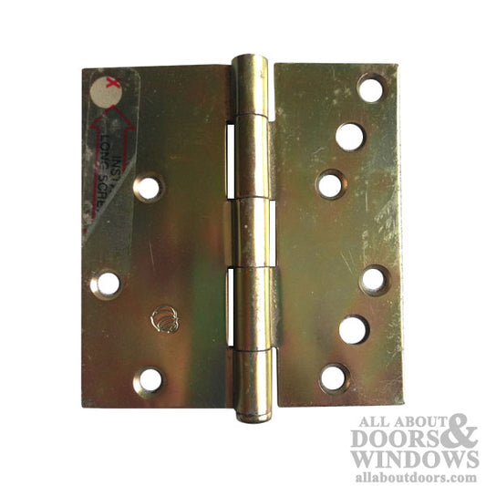 Peachtree Brass Dichromate Hinge - 4 x 3-3/4 - Square Corners