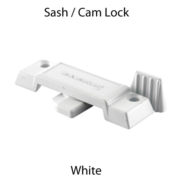 Sash / Cam Lock - Vinyl and Aluminum Sash Hardware, Diecast - White - Sash / Cam Lock - Vinyl and Aluminum Sash Hardware, Diecast - White