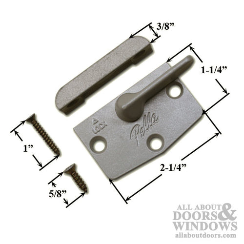 Sash Lock, Pella Designer Series 3 hole w/ Keeper - Choose Color - Sash Lock, Pella Designer Series 3 hole w/ Keeper - Choose Color