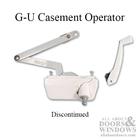 G-U Casement Operator, Plastic / Vinyl, RH - Discontinued - See Notes