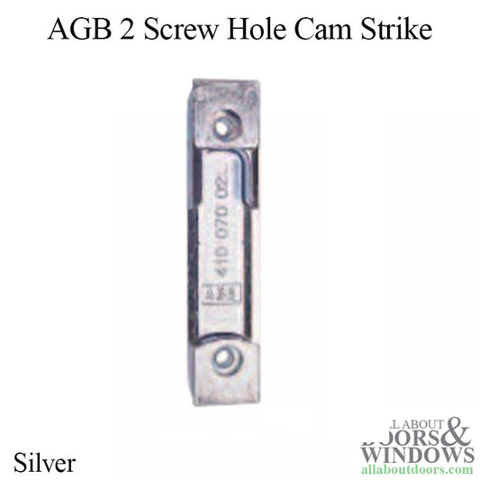 AGB Cam Strike  AG 4mm, axis 9mm2 screw holes - Silver