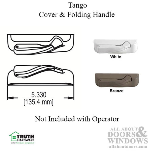 Truth Encore Dyad Operator, split arm Left Hand - Coastal, Stainless Steel - Truth Encore Dyad Operator, split arm Left Hand - Coastal, Stainless Steel