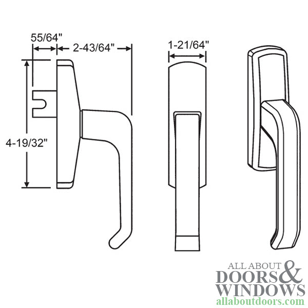 SPACIO Geared-Handle Lockable, Untreated Metal - SPACIO Geared-Handle Lockable, Untreated Metal