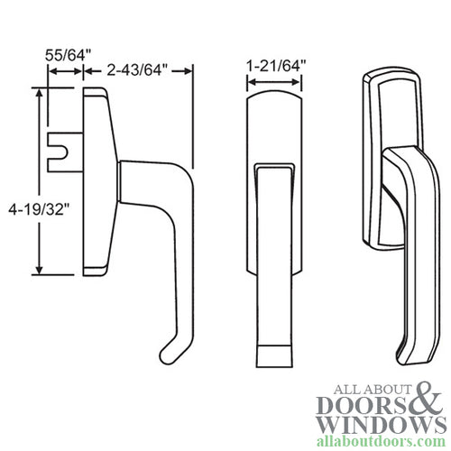 SPACIO Geared-Handle Lockable, Untreated Metal - SPACIO Geared-Handle Lockable, Untreated Metal