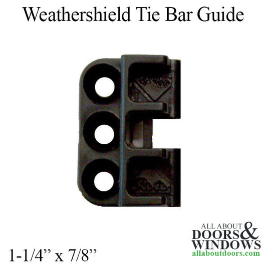 Weathershield Contemporary Series Tie Bar guide, 1-1/4" x 7/8"