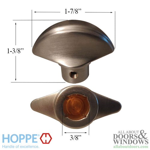HOPPE HLS9000 Series Crescent Knob Thumbturn for Sliding Door - HOPPE HLS9000 Series Crescent Knob Thumbturn for Sliding Door