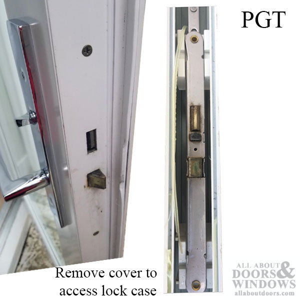 Active Concealed Rod, 60/92 Mortise Lock, No Faceplate - PGT - Active Concealed Rod, 60/92 Mortise Lock, No Faceplate - PGT