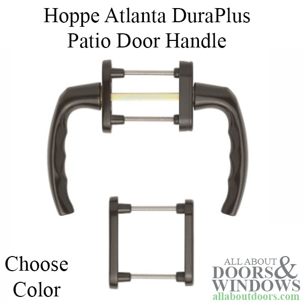 Hoppe Atlanta Patio Balcony Handle with Cylinder Escutcheon - Choose Color - Hoppe Atlanta Patio Balcony Handle with Cylinder Escutcheon - Choose Color