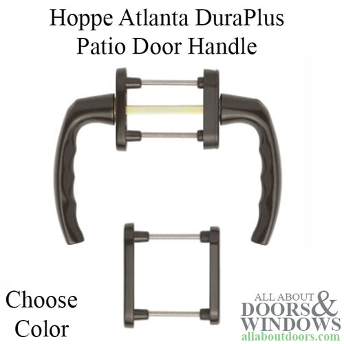 Hoppe Atlanta Patio Balcony Handle with Cylinder Escutcheon - Choose Color - Hoppe Atlanta Patio Balcony Handle with Cylinder Escutcheon - Choose Color